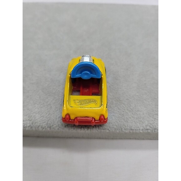 Hot Wheels #5 Pedal Driver Yellow / Shiny Blue Metallic Rims (LOOSE) GHP49 - Picture 9 of 12